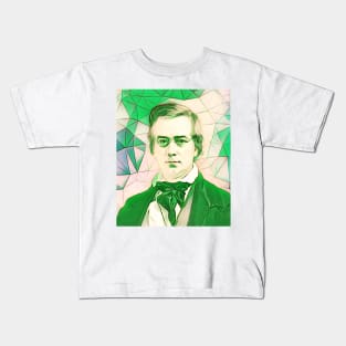 George Perkins Marsh Green Portrait | George Perkins Marsh Artwork 7 Kids T-Shirt